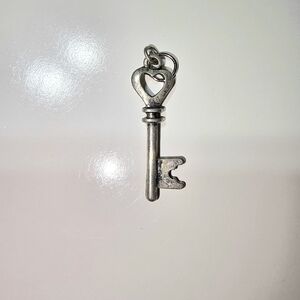 Silver Key Pendant Necklace